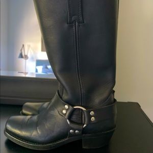 Frye Leather Harness Moto boot